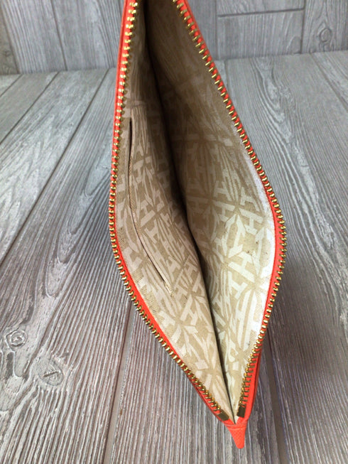 India Hicks Leather Zip Pouch